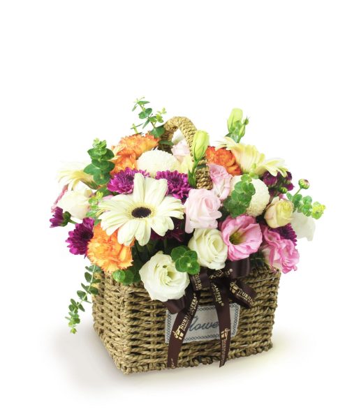 Stylish Spring Flower Basket