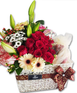 Allure Fruits Flowers Basket