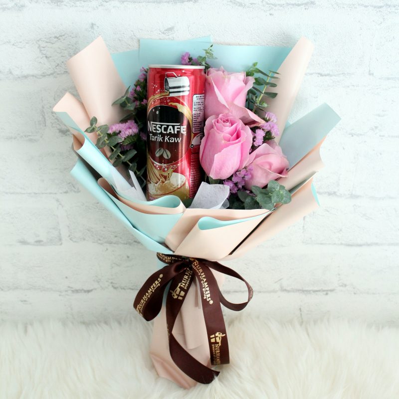 Pinky Brew Flower Bouquet