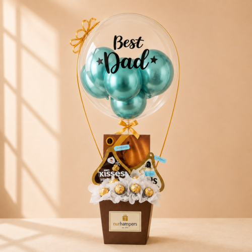 Best Dad Hot Air Balloon Gift Box