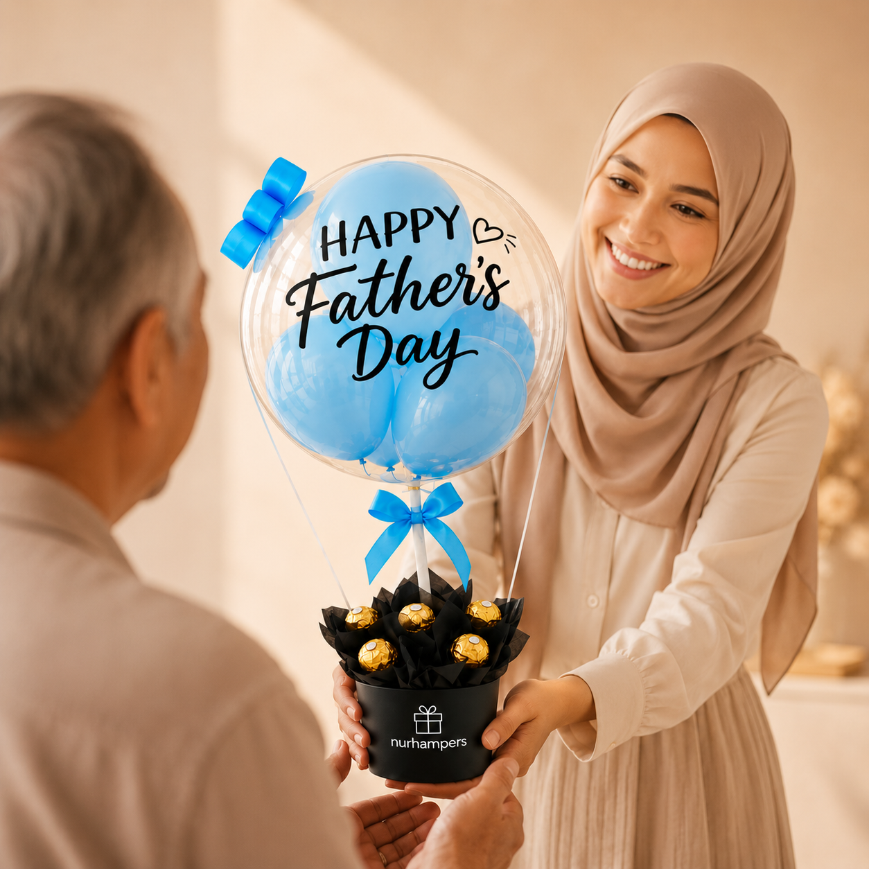 Blue Sky Balloon Chocolate Box - Image 2