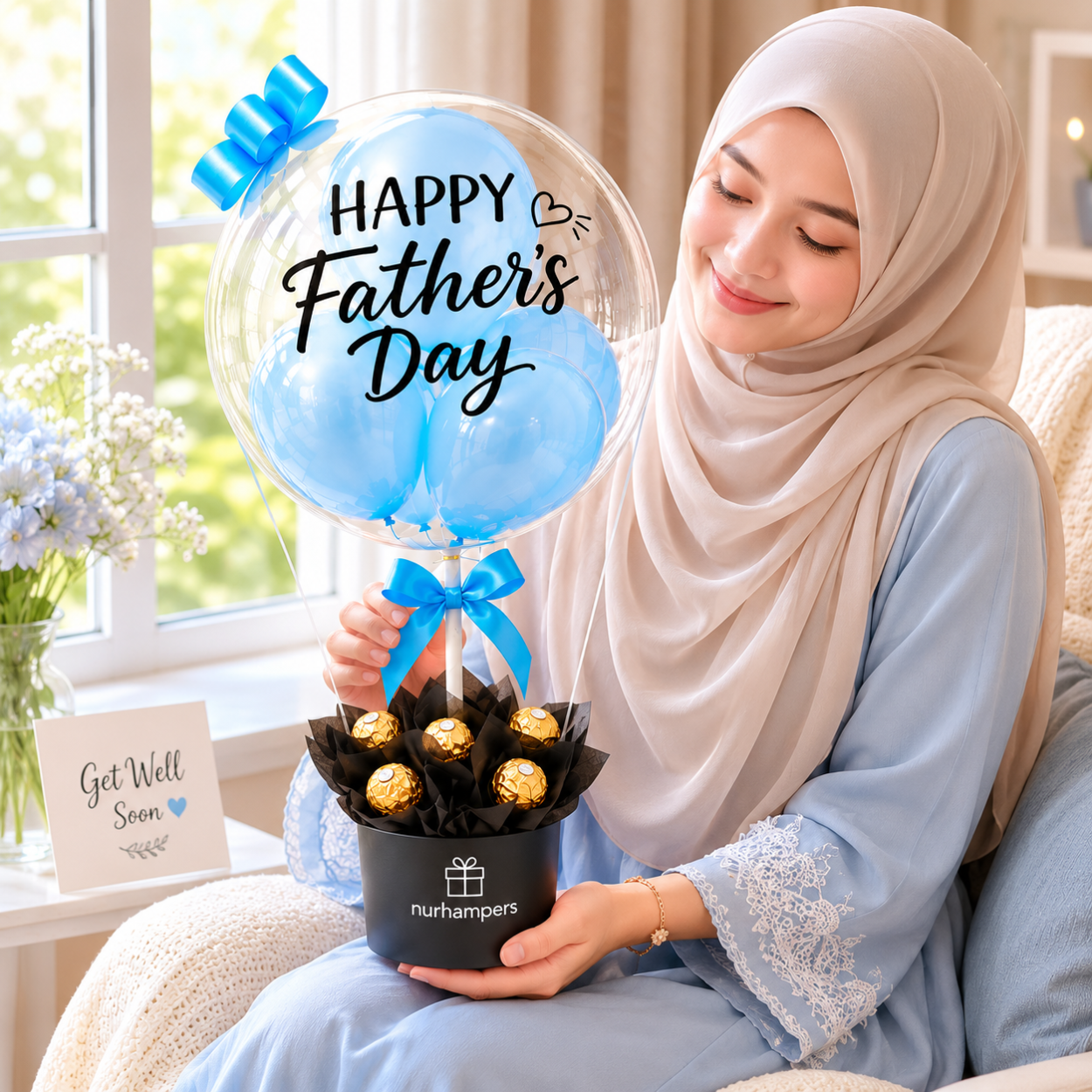 Blue Sky Balloon Chocolate Box - Image 5