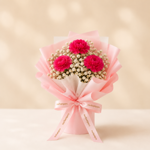 Sweet Blush Carnation Bouquet