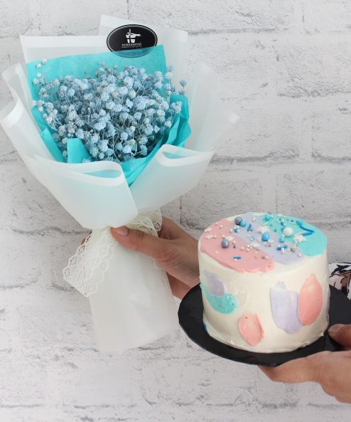 Teeny Joy Cake & Bouquet - Image 6