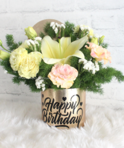 Somerset Ivory Flower Hat Box
