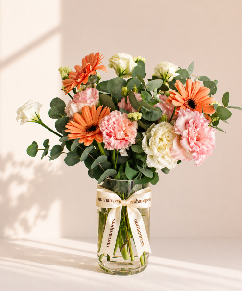 Blush Harmony Flower Vase