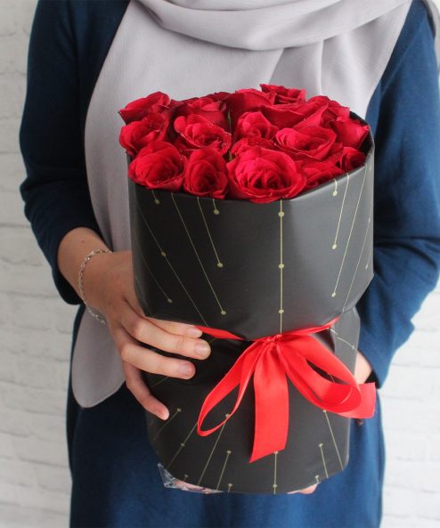 Darla Red Roses Flower Bouquet