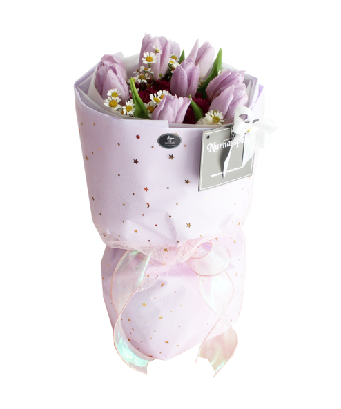 Inaya Purple Tulip Russian Bouquet
