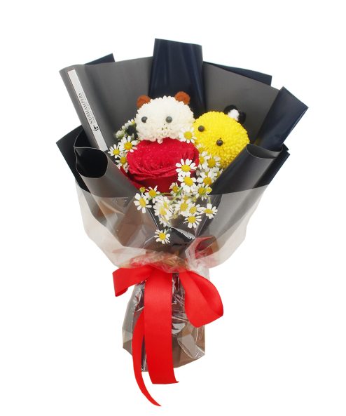 Viola Petite Flower Bouquet