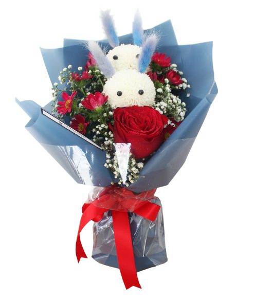 Belladonna Rose Petite Flower Bouquet