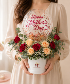 Balloon & Flower Gift Box Kirana Mom - Image 3