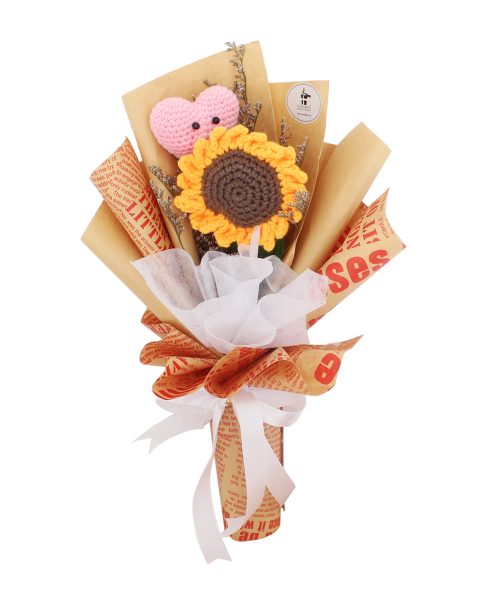 Bella Sunflower Crochet Bouquet
