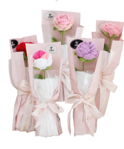 Rose Crochet Flower Bouquet
