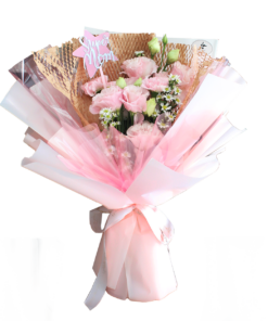 Adika Pink Carnation Hand Bouquet