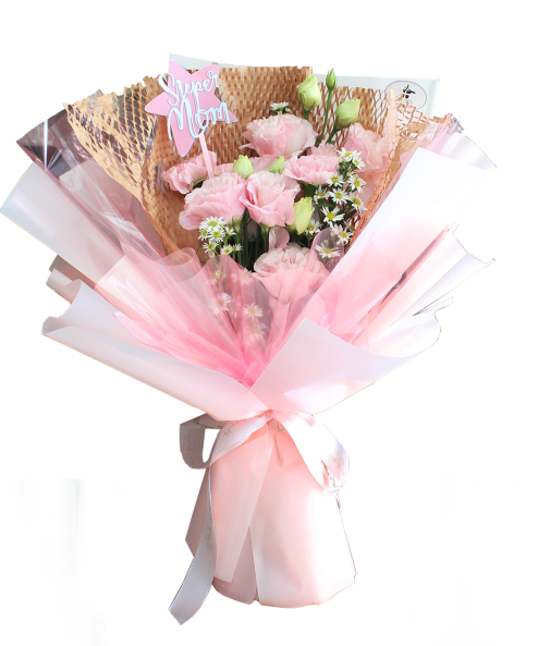 Adika Pink Carnation Hand Bouquet