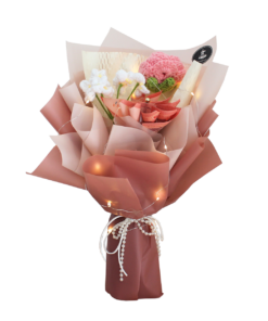 Pearl Money Crochet Flower Bouquet