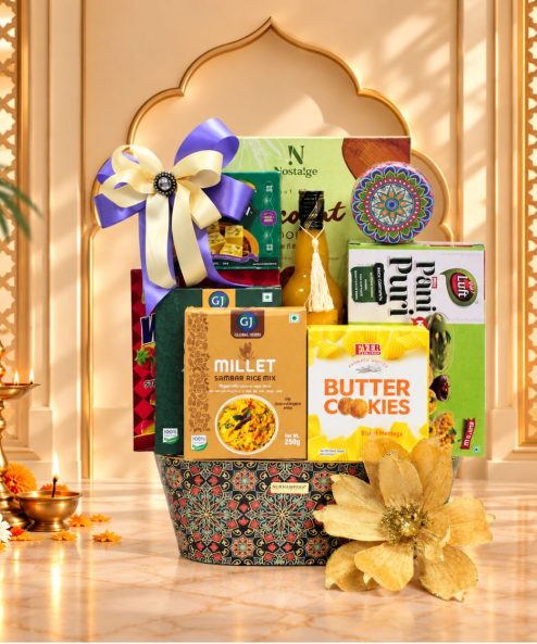 Radiant Diwali Treasures Basket - Image 2