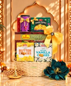 Diwali Delight Rattan Basket