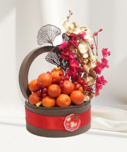Chinese New Year Imperial Blooms and Tangerine Orange - Image 2